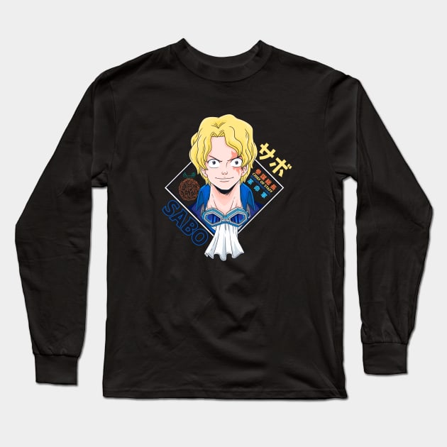 Sabo Long Sleeve T-Shirt by TeeTowArt